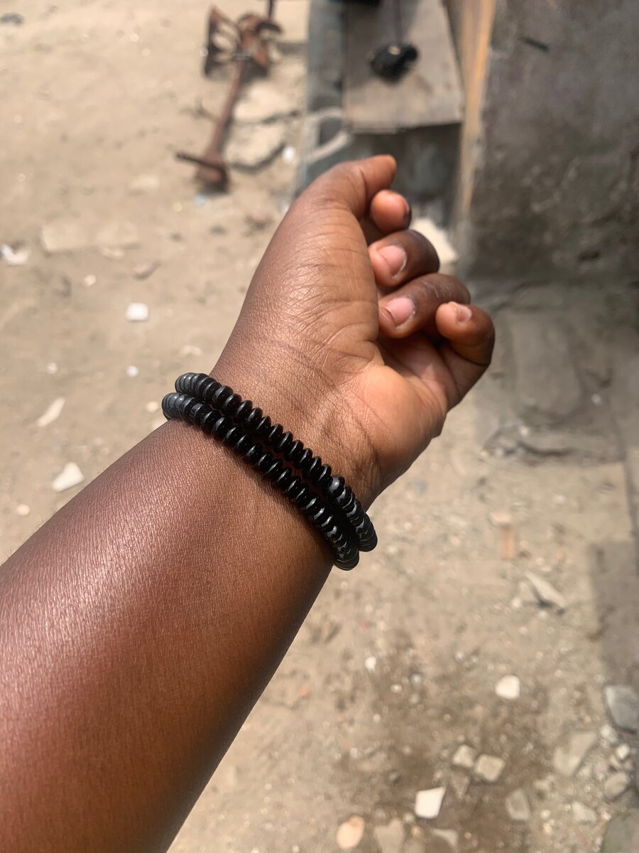 2 bracelets élégants noir