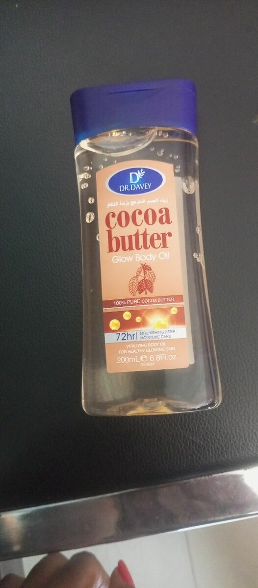 Cocoa butter glow body oil