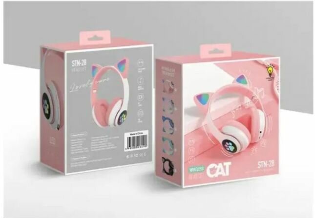 Casque sans fil oreille de chat