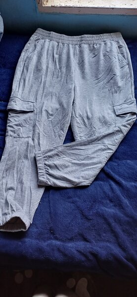 Thrift dresses and sweat pants