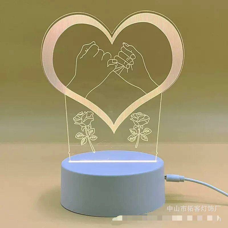 Lampe 3D LED Romantique