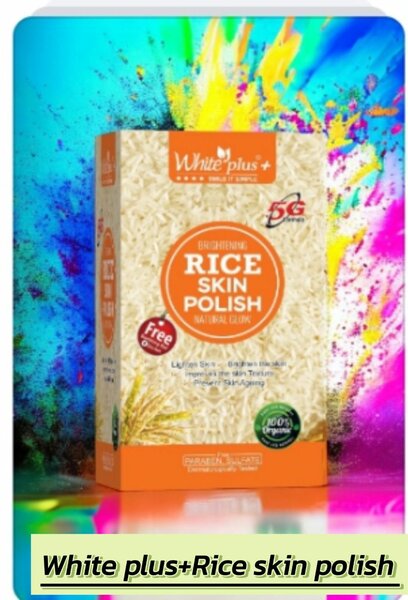 White plus+ Rice Skin polish