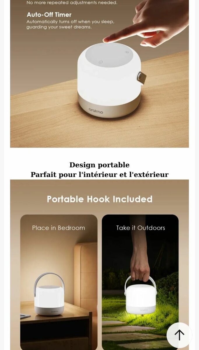 Lampe LED Portable Intérieure