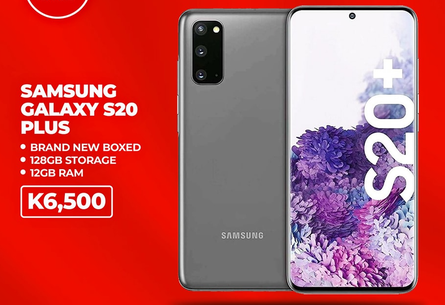 Samsung Galaxy S20 Plus Smartphone , 128GB ROM, 12GB RAM, Triple Camera