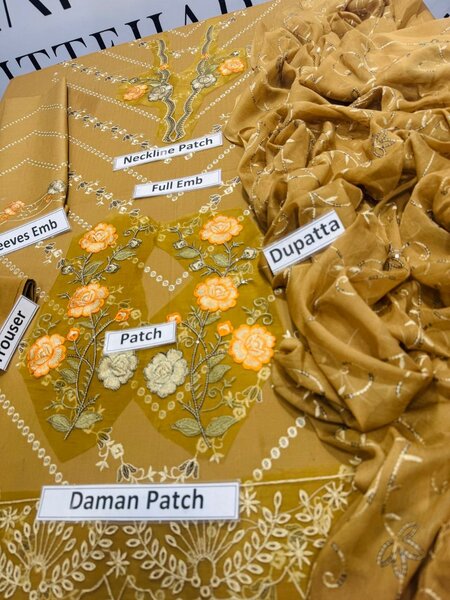 Printed lawn suit