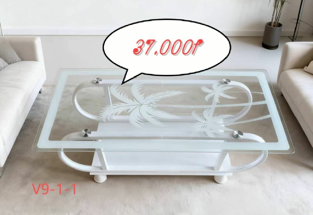 Table basse en verre design