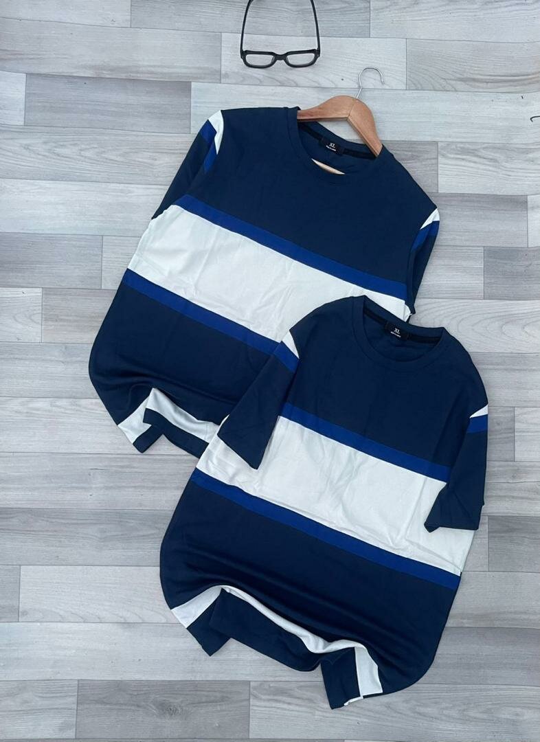 T-shirts assortis rayés