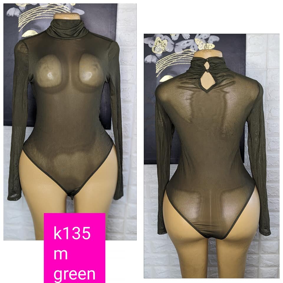 Beautiful and stylish women's bodysuit green