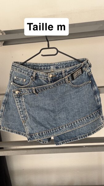 Short en jean déchiré pour femmes M