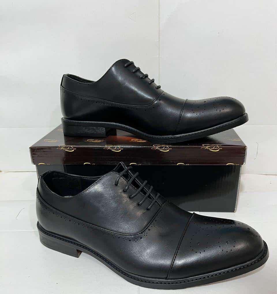 Men's leather boots,black Sizes: 40-45