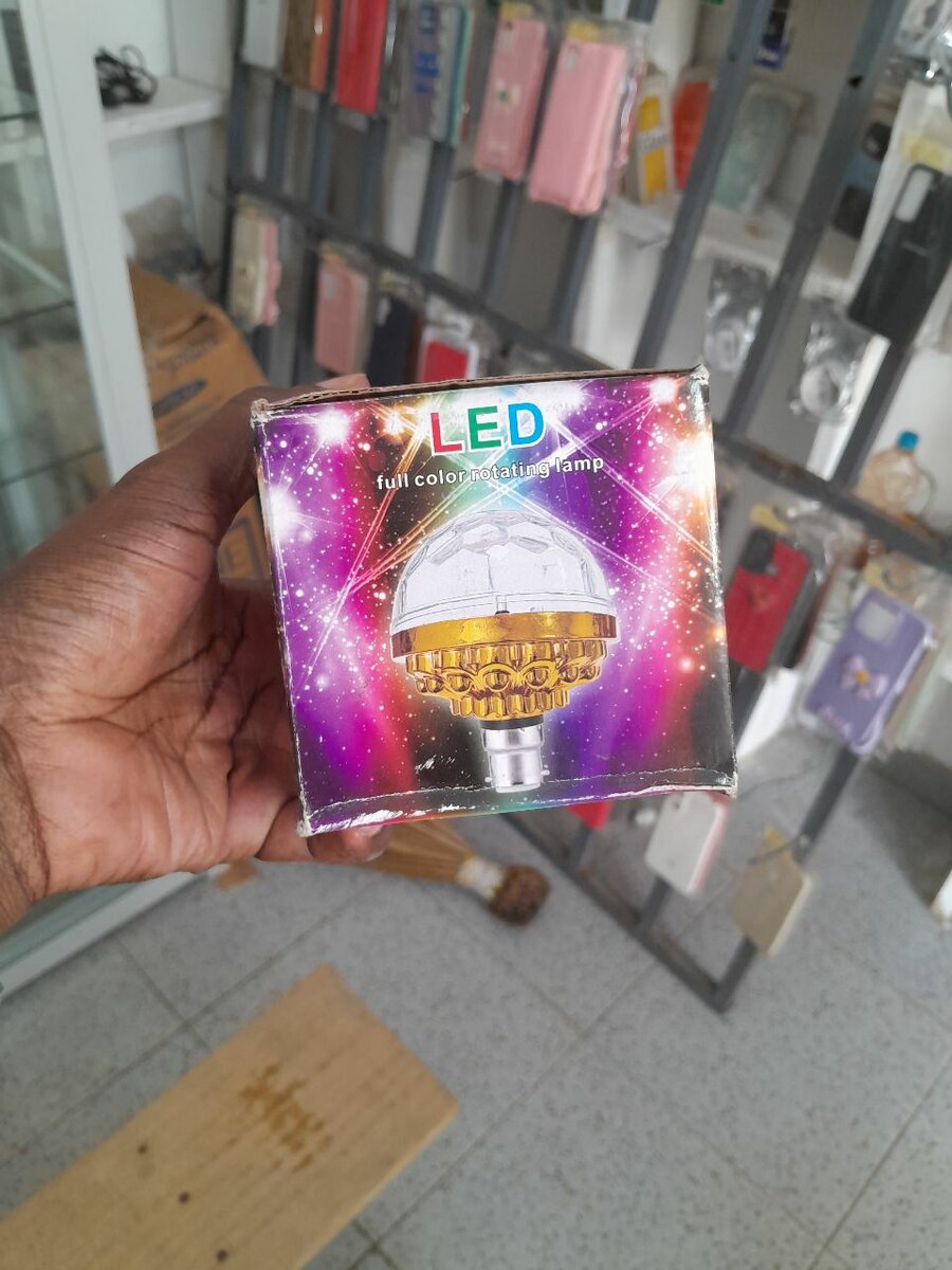 Lampe LED rotative disco