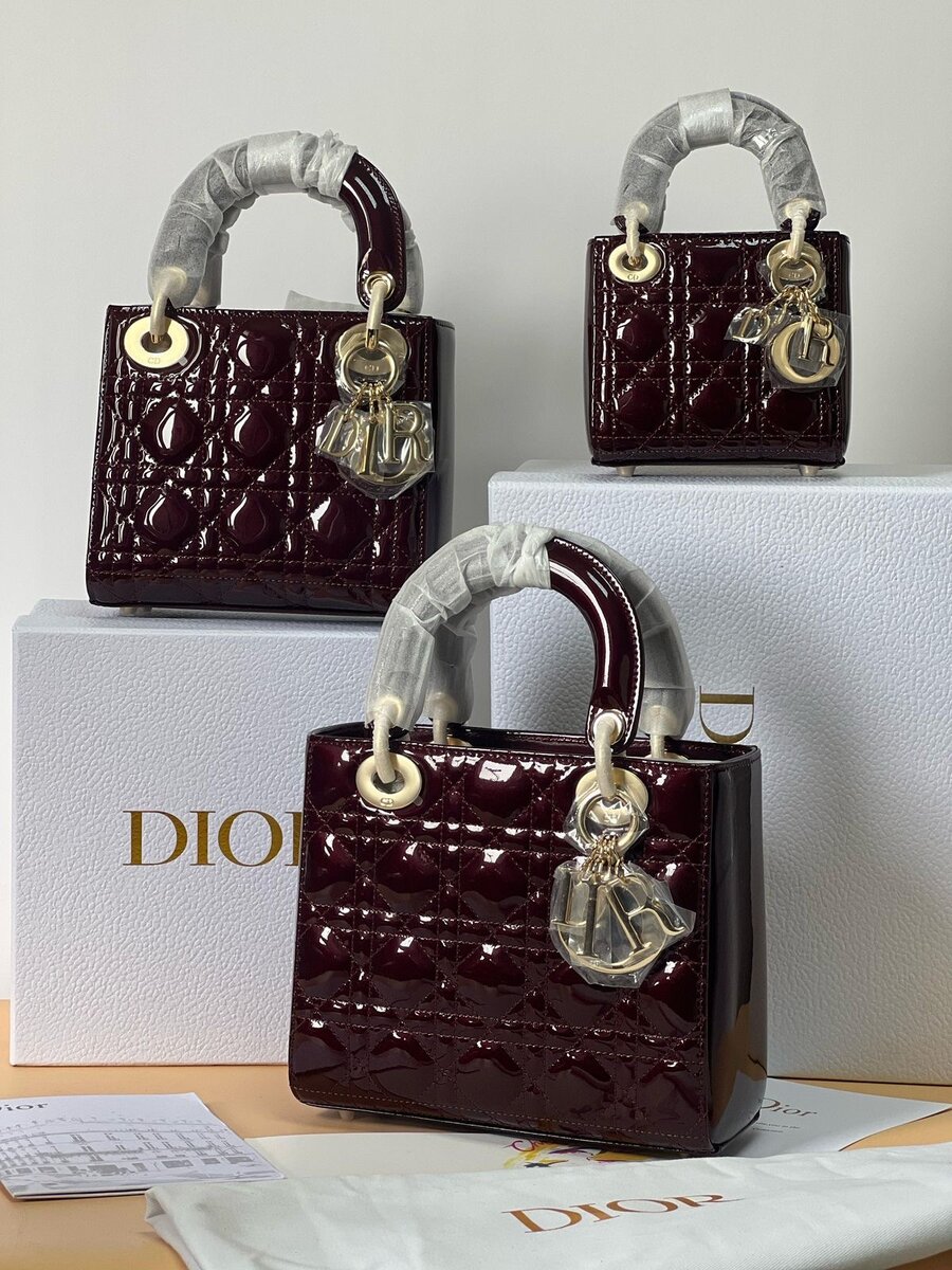 Sac Lady Dior Rouge