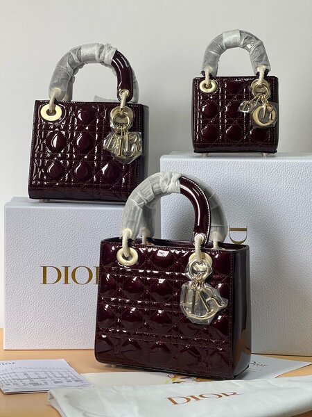 Sac Lady Dior Rouge