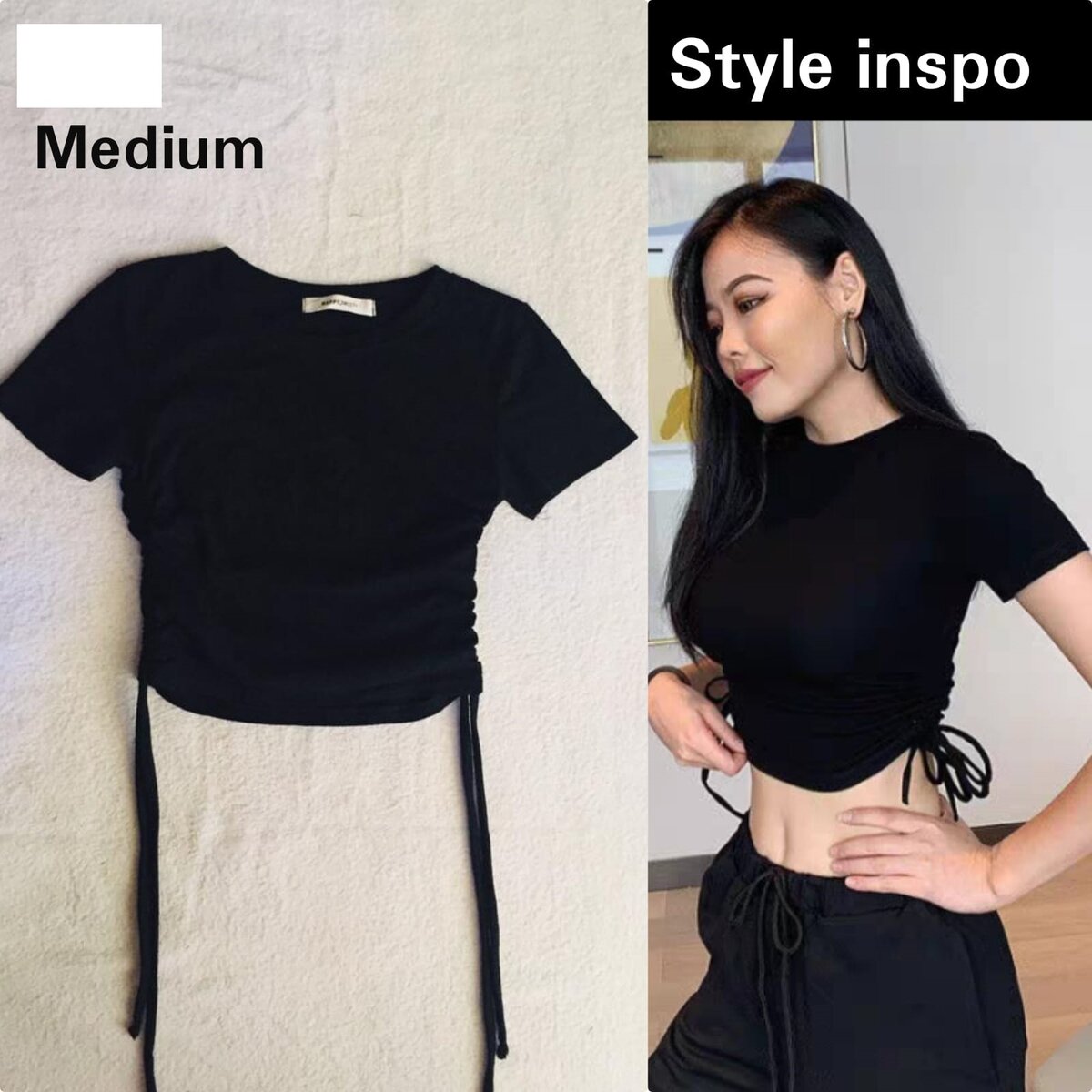 Salaula crop tops and tops