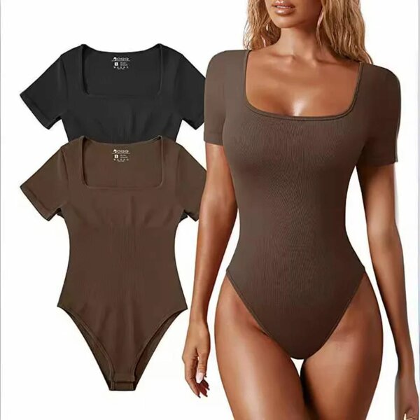 Body femme col carré élégant