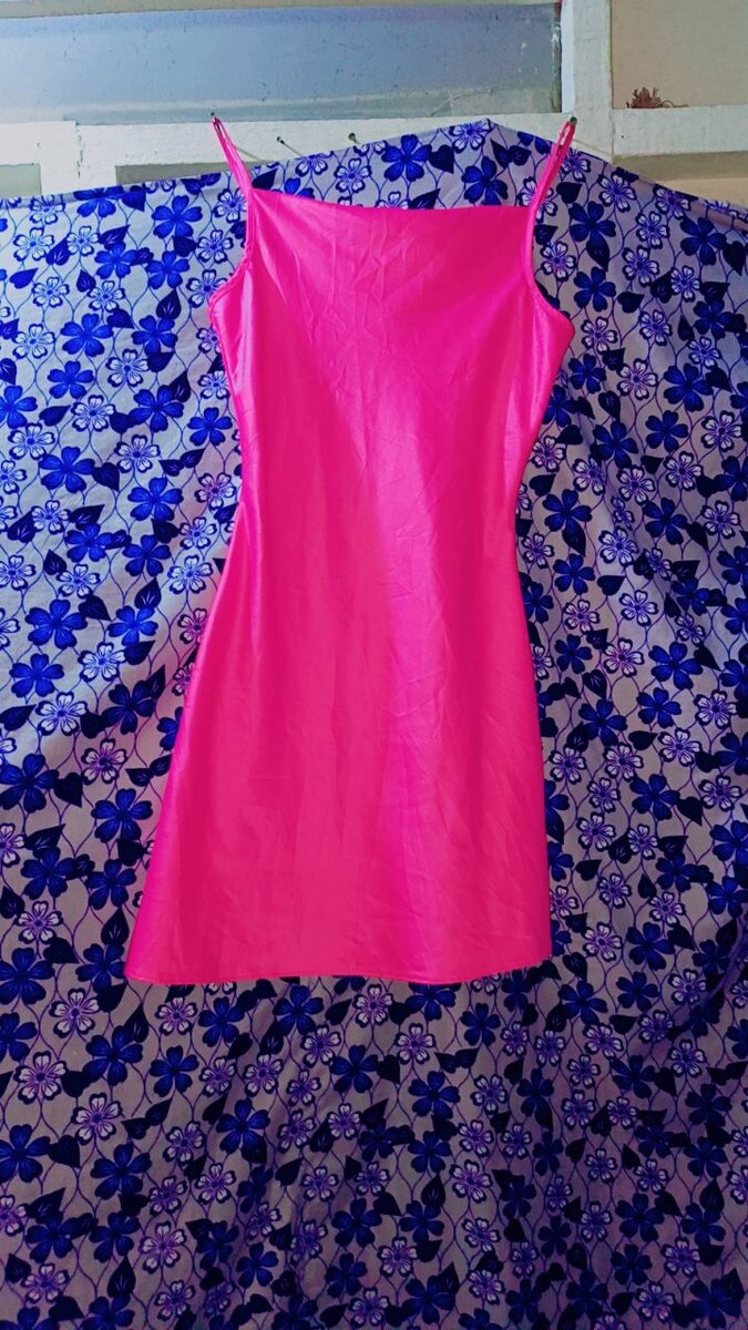 Robe Évasée Fuchsia Satinée