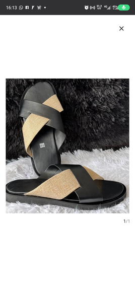 Sandales élégantes en cuir tressé