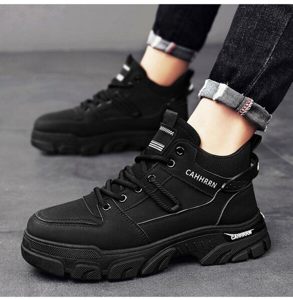 Baskets montantes noires tendance