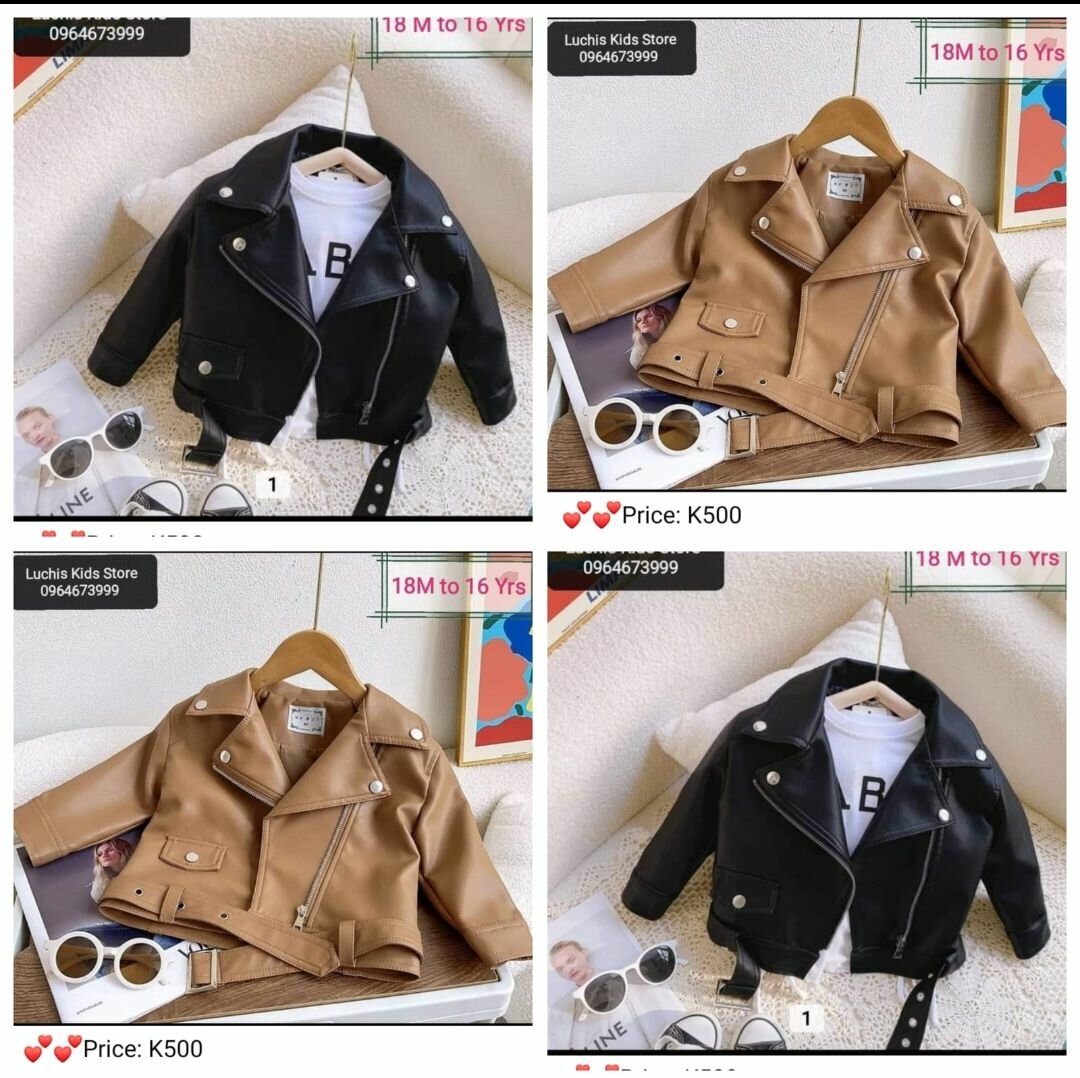 Leather coats for girls