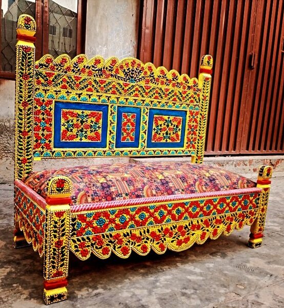 hand painted swati sofa