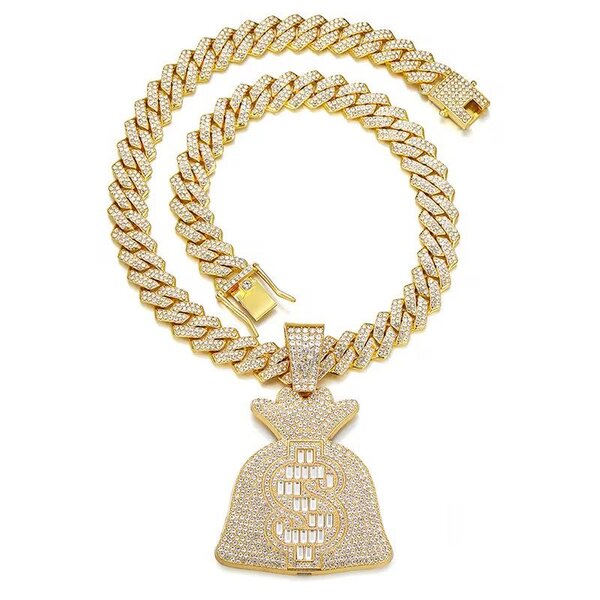 Collier Gourmette Doré Luxe