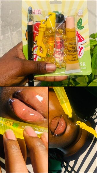 Kit beauté gloss et accessoires