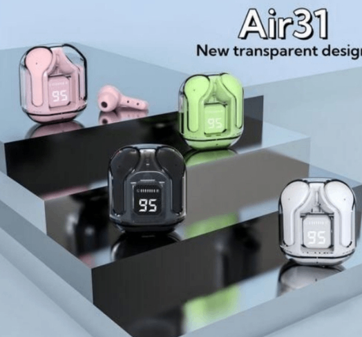 Air31 Écouteurs Sans Fil Transparente