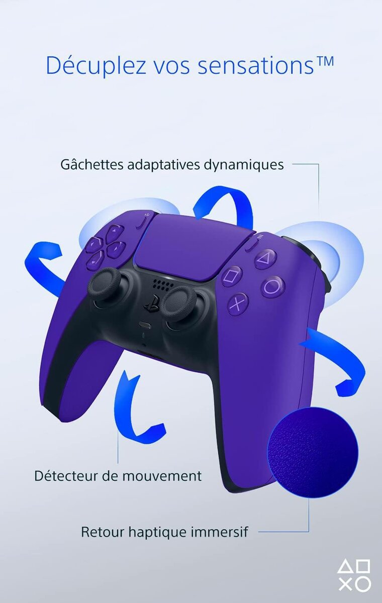 MANETTE PS5 COULEUR VIOLETTE