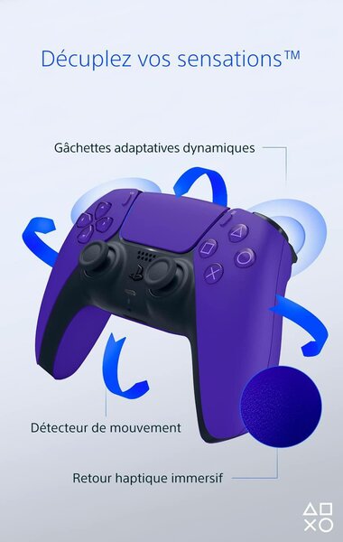 MANETTE PS5 COULEUR VIOLETTE
