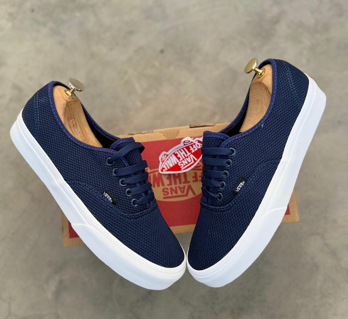 Baskets en toile bleu marine