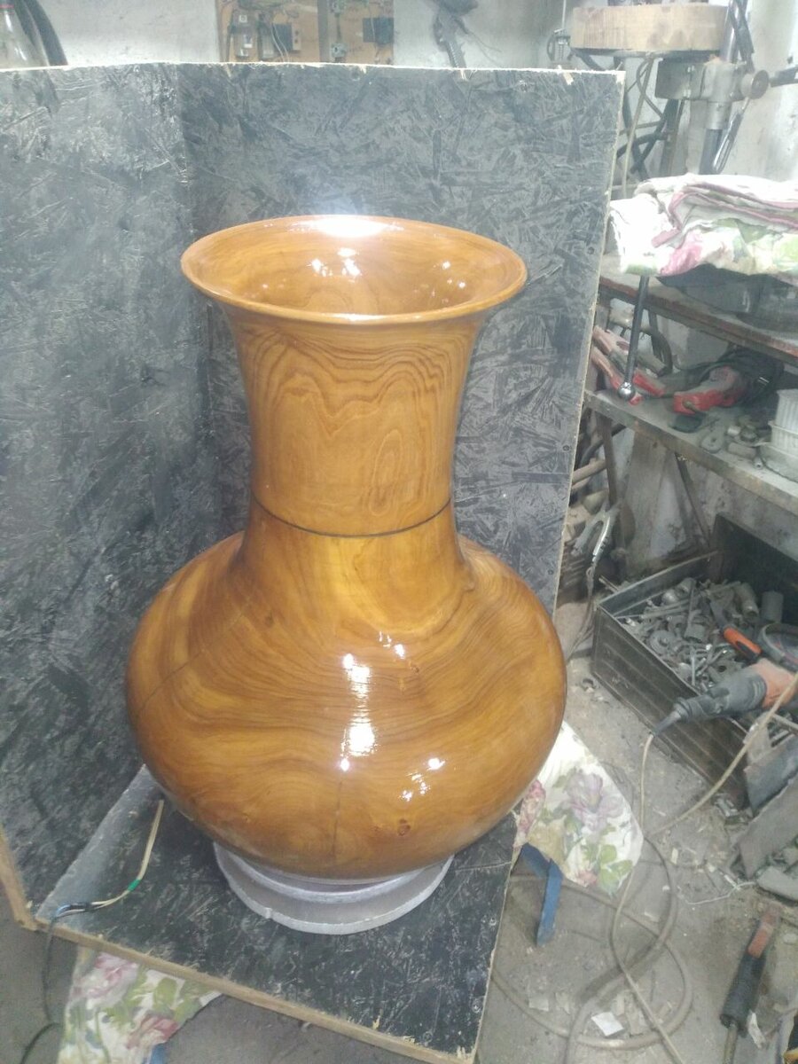 Деревянная посуда:N1 Ваза напольная.