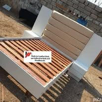 custom made bed with a high base