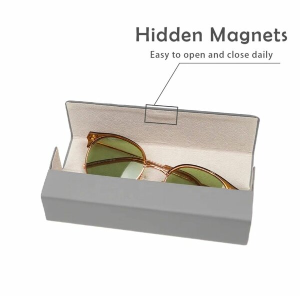 Étui à lunettes magnétique pliable