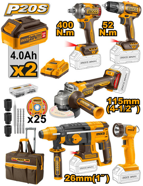 Ensemble d'outils électriques Ingco