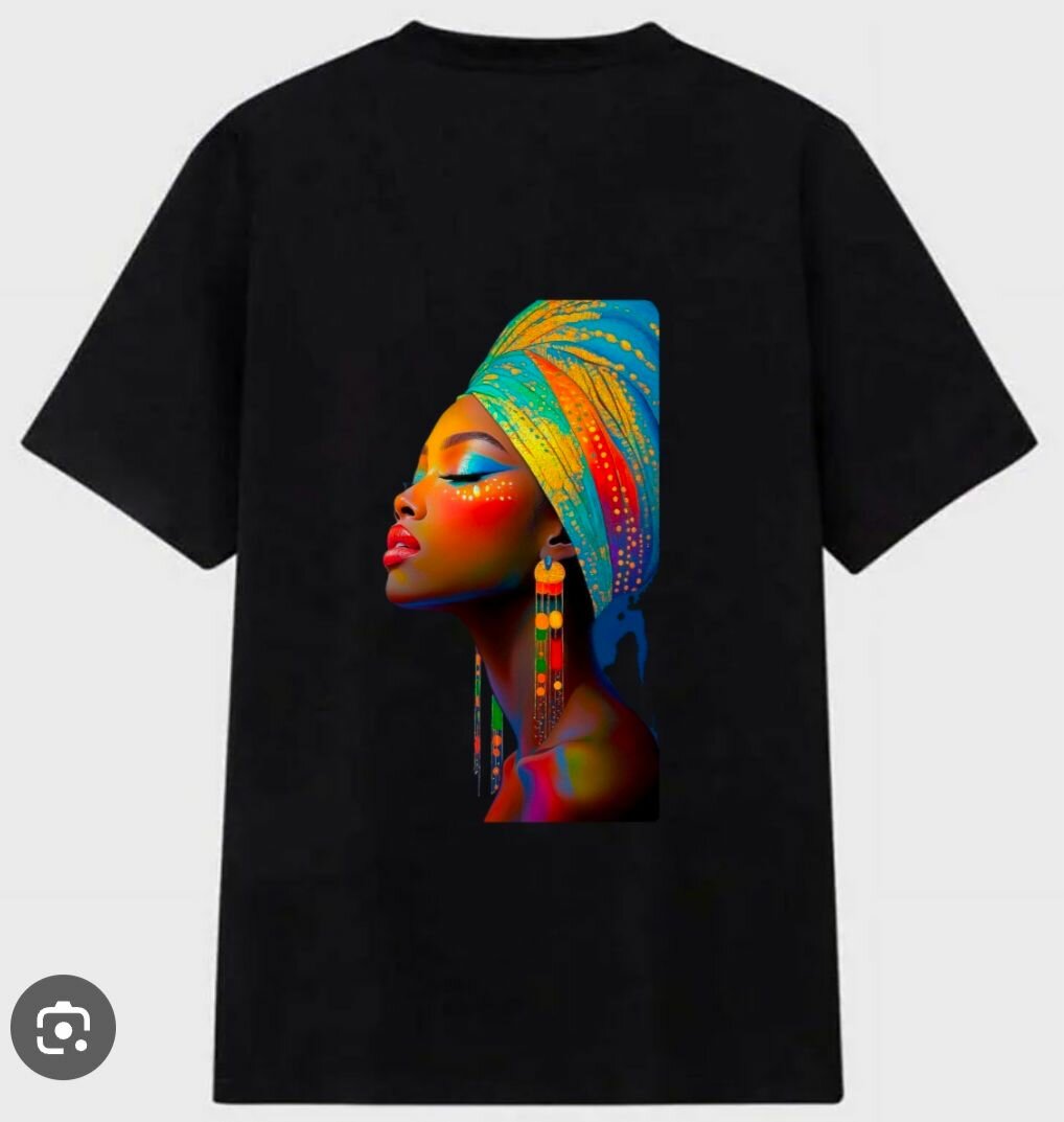 T-shirt artistique coloré