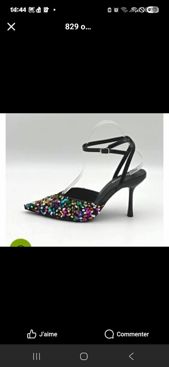 Sandales élégantes en strass