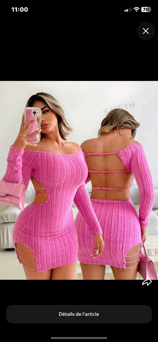 Robe moulante tricotée élégante