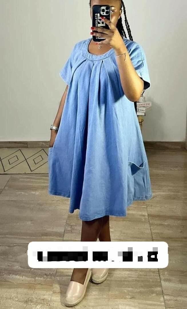Très belle robe en jeans S M L XL 2xl et 3xl