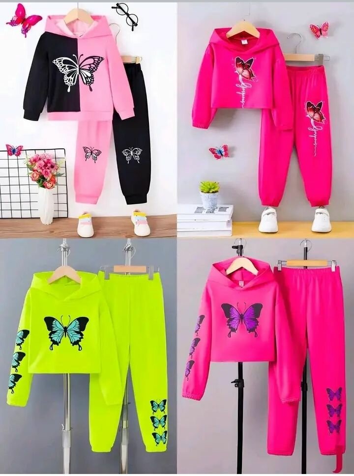 Ensemble Fille Papillon Coloré