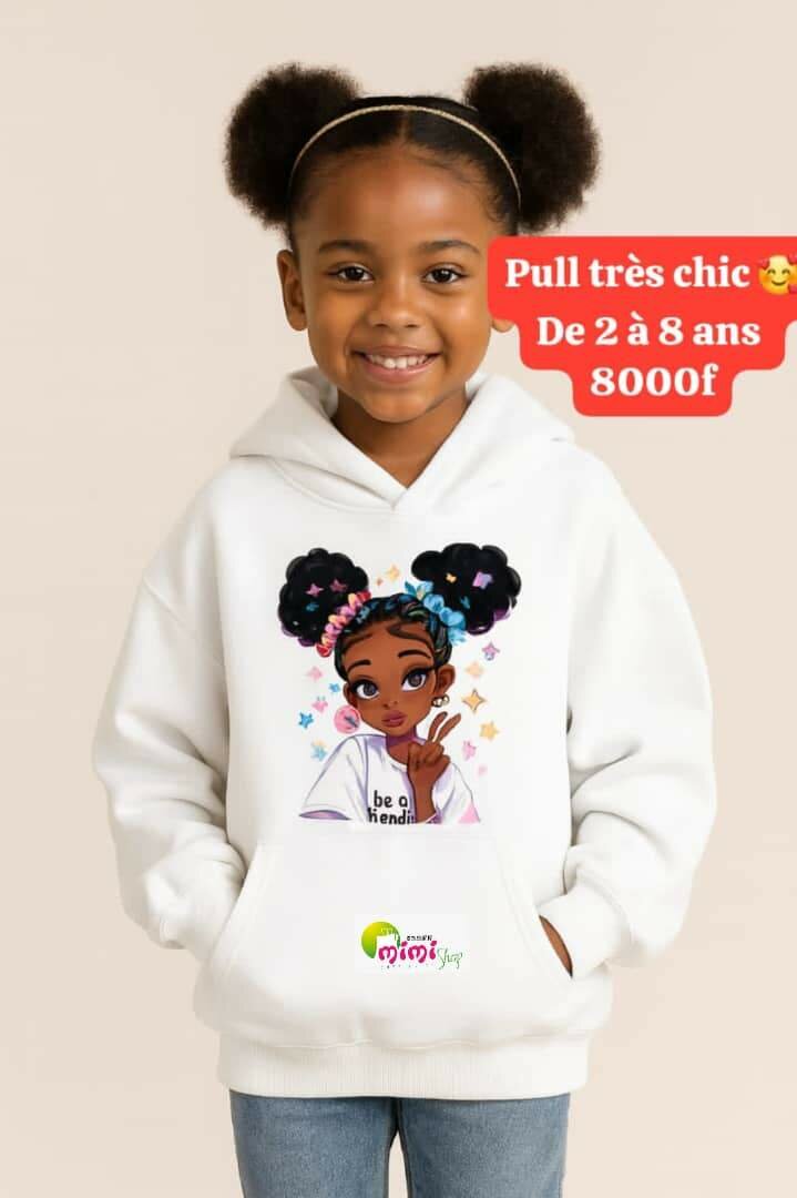 Sweat à capuche enfant tendance