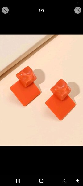 Orange earrings