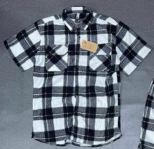 Chemise à carreaux homme