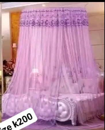 Beautiful translucent canopy for a bed double 