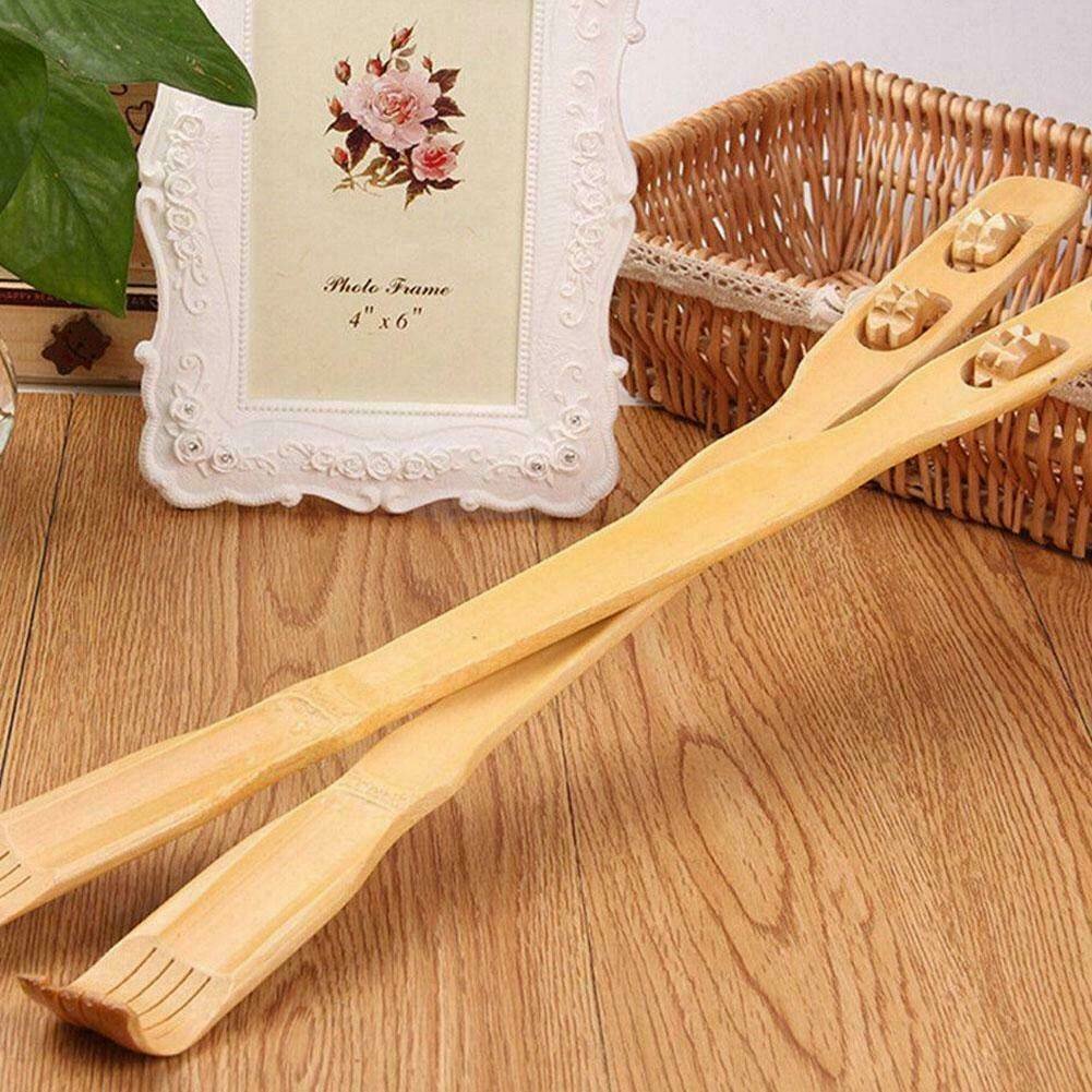 2 Pcs Wooden Back Scratcher Massage Stick Set – Bamboo Long Handle, Ergonomic Design for Easy Reach and Comfort