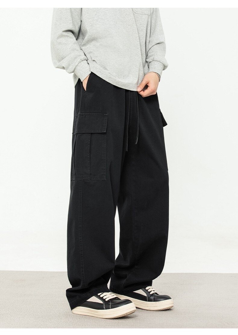 Брюки-карго прямого кроя