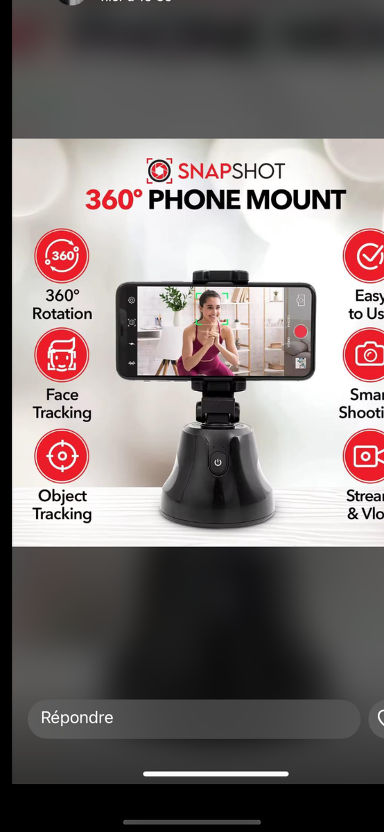 Support téléphone 360°