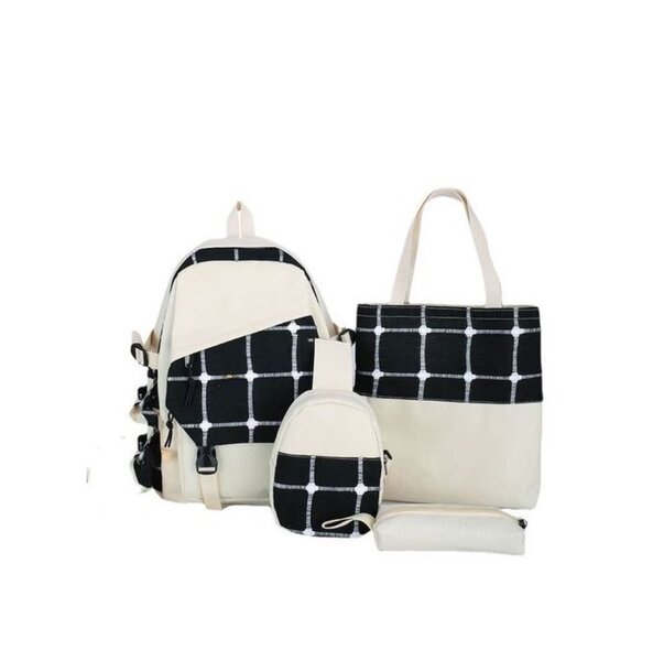 4in1 Canvas backpack school bag