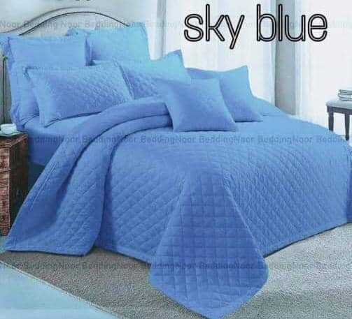 Bed linen set, plain, 9 pcs