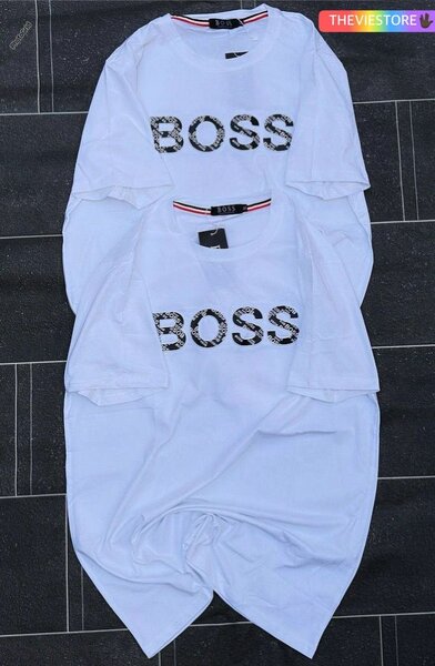 T-shirt blanc "BOSS" élégant