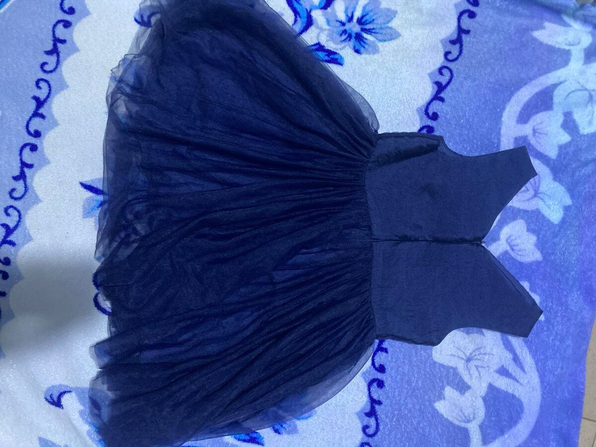 Robe tutu bleu marine fille